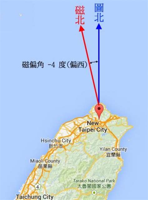 磁偏角台灣|【戶外百科】圖針定位教學